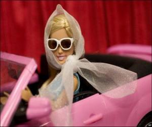 Puzzle Barbie οδήγηση του αυτοκινήτου σας